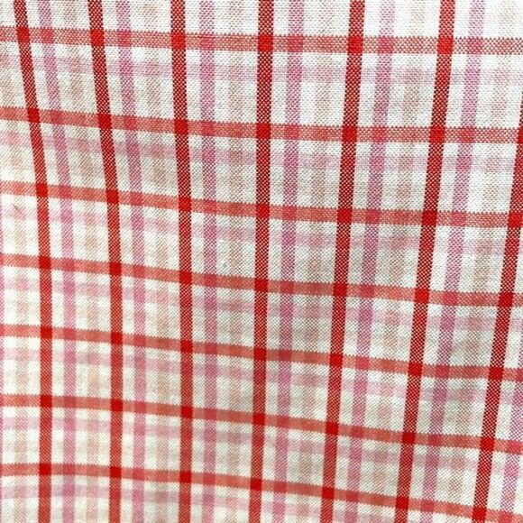Lands End cotton plaid no iron pinpoint oxford 16W - Picture 3 of 10